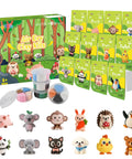 Air Dry Clay Kit For Kids With 12 Animal Figures Modeling Clay Set with packaging, sculpting tools, and tutorials visible