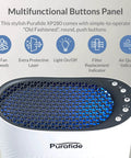 Top view of HEPA Air Purifier For Up To 1700 Sq Ft With 3 Stage Filtration And Medical Grade H13 Filter showcasing retro button controls