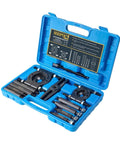 12 Piece Bearing Puller Set Workhorse Pro 5 Ton Capacity With 2 Inch And 3 Inch Bearing Separator Jaws in blue case