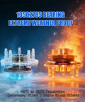 2 Pack Front And Rear Wheel Bearing Hub Assembly With ABS 5 Lug Fit For Chevy Impala Malibu Equinox GMC Terrain Buick LaCrosse Regal Cadillac XTS CTS Saab 9 5 in extreme weather conditions, half-ice and half-fire effect.