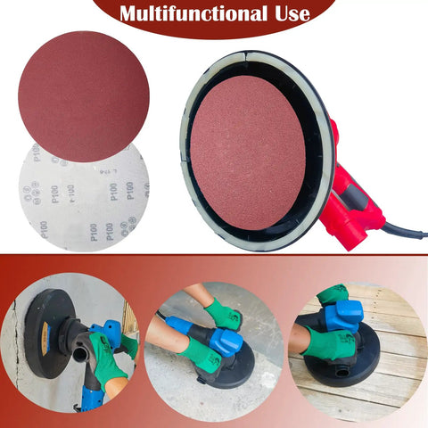 50 Pack 7 Inch Sanding Discs Set With Grits 60 80 120 180 240 For Random Orbit Sanders Hook And Loop Aluminum Oxide Paper
