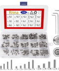 Torx Security Screws 150Pcs 304 Stainless Steel Tamper Resistant Machine Screws Set With 15 Sizes M3 M4 M5 And 3 Wrenches