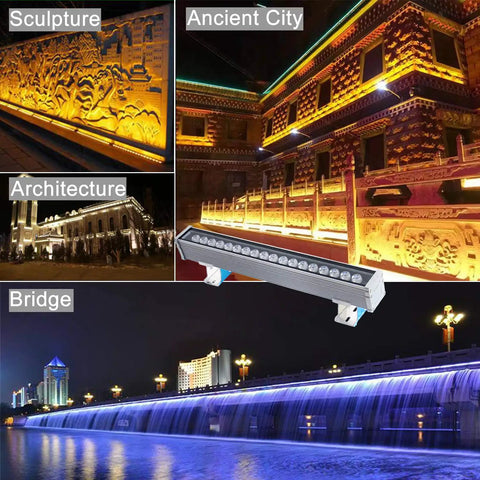 LED Wall Washer Light 18W 5000K Outdoor IP65 Waterproof Flood Light For Ads Boards Billboards And Building Exterior Signage Commercial Lighting Energy Efficient Durable