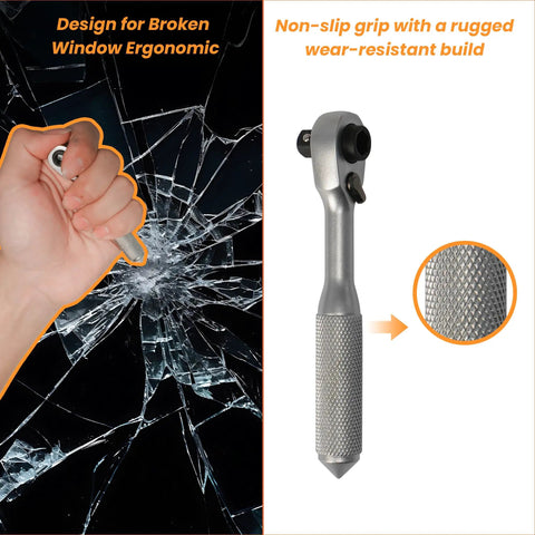 Dope Magnetic Bit Driver And Mini Ratchet Set With A 72 Teeth Bidirectional Ratchet And 70 Nm Torque shown with ergonomic grip