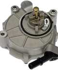 Dorman 904-858 vacuum pump for Ford/Lincoln, gray aluminum housing with brass shaft, front view