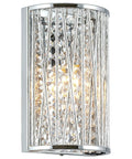 Gemma 15 Inch Modern Chic 4 Light Crystal Flush Mount Chandelier With Round Metal Shade Dimmable Brushed Nickel Finish Ideal For Living Rooms Foyers Or Hallways Open Design With Faceted Crystals For A Luxe Boho Look wall view showcasing crystal details