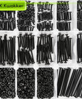 M2 Screw Kit 4mm To 40mm Assortment With Nuts Bolts Washers Lock Washers 2060Pcs Zinc Plated Socket Head And Button Head Screws