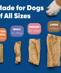 Dog Dental Chews For Small Pups, Enzymatic Formula For Plaque And Tartar Control, various sizes shown with dog paw