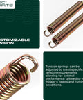 2 Pack Tension Spring Replacement For Cub Cadet And MTD Lawn Tractors, Heavy Duty 7.75 Inch Length, 0.91 Inch Coil Diameter, 5.69 Inch Coil Length, Replaces OEM 732-0459C And 732-0459B, Fits RZT Series And Yard Machine 136E470F000, steel tension spring pair