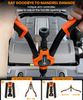 Get Your Hands On This Hardell 16 Inch Rivnut Tool Kit That Lets You Swap Mandrels Effortlessly With Zero Mess And Comes Packed With 110 Solid Nutserts Plus 11 Mandrels For M3 All The Way To M12 Making Any Metal Job A Breeze. adjustable rivnut tool on engine cover with orange handles