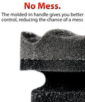 Close-up of Hex Grip Tire Dressing Applicator Three Pack For Fast Tire Shine showing ergonomic foam texture and grip