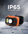 Rechargeable LED Headlamp With Wave Sensor Two Pack Ultra Bright 1000 Lumens Dual Beam Spotlight And COB Flood IP65 waterproof