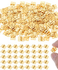 Gold Brass Tiny Hinges For Jewelry Boxes And Miniatures DIY Projects Includes 100 Hinges And 400 Screws 8 By 10 Millimeters