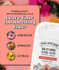 Before You Go Pocket Toilet Spray 3 Pack Spring Variety With Essential Oils, TSA Approved Size, Tropical Hibiscus scent image.