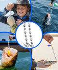 Stainless Steel Bead Chain Swivels For Catfish Tackle And Rig Gear Saltwater And Freshwater Fishing Beads Twenty To Forty Pack With Three Sixteenth Inch Beads Four Point Five Millimeter Durable Tackle Accessory, stainless steel bead chain