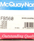 Built Tough Control Arm Bushing FB560 Suspension Replacement packaging with part numbers and barcode.