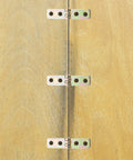12 Pack Small Iron Chest Hinges Foldable Cabinet Door Hinges 60x13mm for wooden box installation, close-up view.