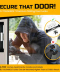 Sliding Door Lock With Double Deadbolt Security For Homes And Rentals, Kid Safe And Easy To Install With 3 Receiver Latches