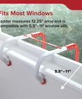 Emergency Home Fire Escape Ladder Rope 3 Story Extendable To 25 Feet Must Have No Fuss Window Mount in window sill