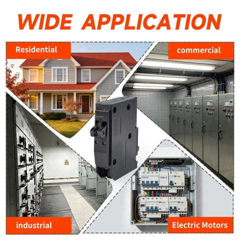 Tandem 1 Pole 20 Amp Circuit Breaker Plug-In 120/240V AC With 10kA Interrupting Rating for residential and commercial use