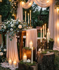 Flameless LED Taper Candles Bulk 48 Pack Battery Operated Realistic Flicker for Wedding Church Graduation Party Home Decor
