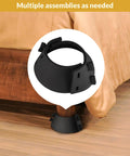 Kick Those Painful Toe Bumps To The Curb With Hella Padded Eva Bed Frame Leg Covers And Tough Toe Savers That Stop Foot Bruises While You Chill All Night Four Pack, black padded leg cover over bed frame leg.