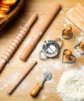 9 Piece Gnocchi And Pasta Making Set With Gnocchi Board, Pasta Cutter, Ravioli Stamp, Rolling Pin, Dumpling Makers And Noodle Tools