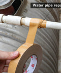 Tan Duct Tape 1 Inch By 60 Yards Heavy Duty Waterproof No Residue Tear By Hand 9 Mil Industrial Grade Strong Tape used for water pipe repair