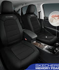 Memory Foam Car Seat Covers With Thick Cool Touch Fabric Front Seat Protection That Is Airbag Compatible For Most Cars Vans Trucks SUVs Ultra Comfy And Easy Cleanup For Everyday Road Trips