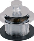 Lift-N-Turn Bath Drain Assembly Kit Chrome Plated Brass Construction No-Fuss Stopper Replacement, 2-7/8 In OD Flange