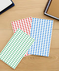Self Adhesive Arrow Sticker Labels 240 Pack For Office Labeling And Safety Orientation Portable Synthetic Paper Arrow Stickers, blue red green