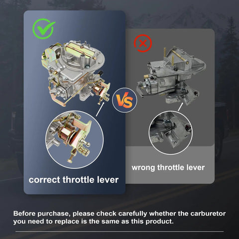 Ford 2100 2150 2 Barrel Carburetor With Electric Choke For 289 302 351 V8 Jeep Engine Mustang Replacement Motorcraft Autolite 2100 2150 Carburetor Beefed Up Performance correct throttle lever comparison