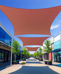Rust Red Sun Shade Sail 20x31 Feet Rectangle Outdoor Canopy Blocks Up To 95 Percent UV Rays for modern walkway, HDPE fabric view
