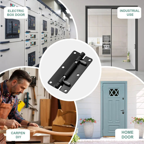 Heavy Duty Quick Release Cabinet Hinges Rustproof Black Finish Freakishly Durable Smooth Swing Action Easy Tool Free Swap With Mounting Screws Included 2 Pack on cabinet and door