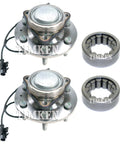 Front and Rear Wheel Bearings and Hubs Kit for Chevrolet Avalanche and Cadillac Escalade RWD High Quality OEM Replacement