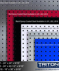 LocBoard Kit Pair Of 18 In By 36 In Stainless Steel Pegboards In Blue Hidden Mounting Hardware Versatile Wall Mounts Display