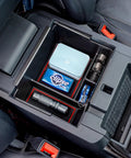 Ford Explorer Console Organizer Tray For 2020 Through 2026 Deep Armrest Storage Box With Coin Holder And Non Slip Mats Red Interior