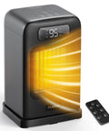 Indoor Space Heater With Remote Control 1500W Desk Heater For Office And Home 4 Modes With ECO 12H Timer 70 Degree Oscillation