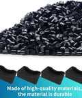 Anti Slip Caster Cups For Furniture And BBQ Grills, Durable Silicone Non Slip Pads For Wheels Or Legs, 4 Pack, Black