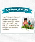 Child watering plants with a 10-Cell Greenhouse Germination Kit for Home Gardens With Biodegradable Pots and Vented Lid