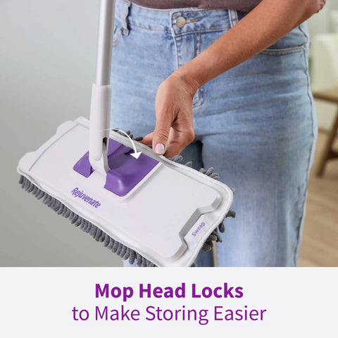 Rejuvenate Power Max Sweeping Mop With Reusable Microfiber Pads For Hardwood And Tile. Features Steel Handle And Wide Head To Clean Tight Spots And Corners Perfectly. Easy Gliding Action Makes Tidy Up A Breeze.