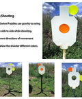 AR500 Steel Hostage Target 12 by 20 Inch Three Eighths Inch Armor Bullseye Reactive Target for Pistols and Rifles With 2 by 4 T Post Bracket