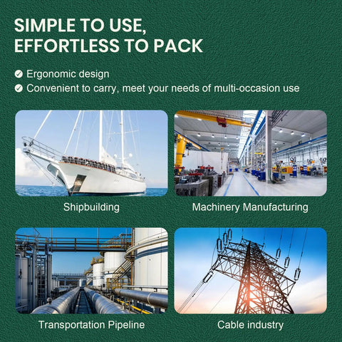 Four uses for Stainless Steel Strapping Banding Kit With Ratchet Tensioner And Cutting Tool: shipbuilding, machinery, pipeline, cable