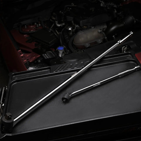 Three Quarter Inch Drive Breaker Bar 40 Inch Length CRV Steel Heavy Duty Tool For Loosening Stubborn Lug Nuts on toolbox