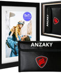 Diversion Safe Picture Frame With Hidden Compartment And Fireproof Waterproof Money Bag For Cash And Valuables, 5x7 Inch Home