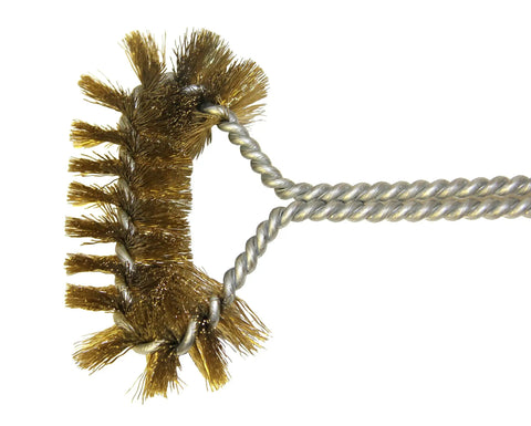 Heavy Duty Deep Fryer Basket Cleaning Brush With High Temp Brass Bristles Heat Resistant Up To 750F For Pro Grade Removal