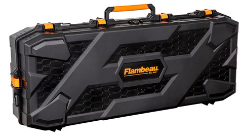 Beefy Foam Free Bow Case With Foamless Chassis and Rugged Rubber Membrane, Weatherproof Gasket, anti crush protection, black