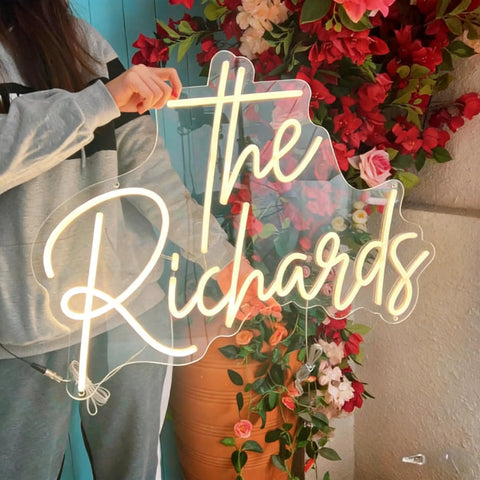 Custom Neon Signs For Wall Decor Personalize Large LED Neon Light Signs With Your Name Or Logo Lit For Weddings Bars Businesses