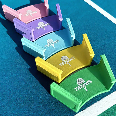 Colorful Racket Wall Mount Organizer For Tennis Badminton Ping Pong Multipurpose Space Saving Rack No Tools Needed