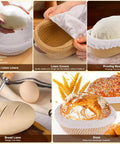 Ultimate Sourdough Starter Kit with proofing baskets, linen covers, bread lame, and finished sourdough loaves, perfect for home bakers